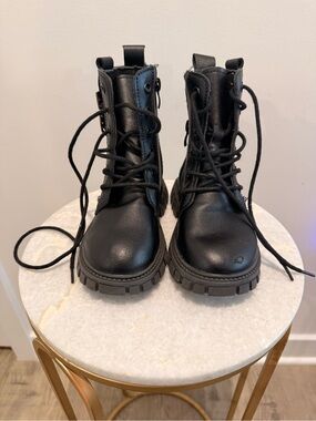 Black Combat Boots - Women